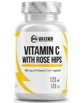 Vitamin C with Rose Hips, 120 капсули, Maxxwin - 1t