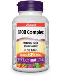 Vitamin B100 Complex, 90 таблетки, Webber Naturals - 1t