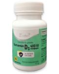 Витамин D3, 400 IU, 90 таблетки, Ecopharm - 1t