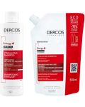 Vichy Dercos Комплект - Стимулиращ шампоан Energy+ и Пълнител, 200 + 500 ml - 1t