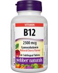 Vitamin B12, 2500 mcg, 60 таблетки, Webber Naturals - 1t