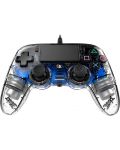 Контролер Nacon за PS4 - Wired Illuminated, crystal blue - 4t