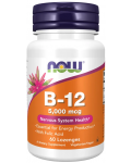 Vitamin B-12, 5000 mcg, 60 таблетки, Now - 1t