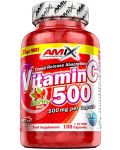 Vitamin C with Rose Hips, 500 mg, 125 капсули, Amix - 1t