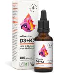 Витамин D3 + K2, 30 ml, Aura Herbals - 1t