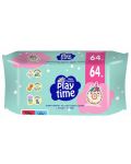 Влажни кърпички Baby Crema Play time - Crispy cookies and Magic donut, 64  броя - 1t