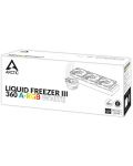 Воден охладител Arctic - Freezer III 360 A-RGB White, 3x120 mm - 5t
