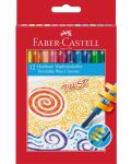 Восъчни пастели Faber-Castell - Twist, 12 цвята - 1t