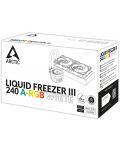 Воден охладител Arctic - Liquid Freezer III 240 A-RGB White, 2x120 mm - 11t