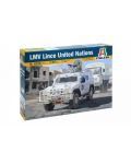 Военен сглобяем модел - Брониран автомобил на ООН ИВЕКО ЛМВ (LMV LINCE UNITED NATIONS, IVECO) - 1t