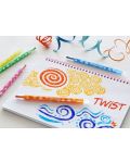 Восъчни пастели Faber-Castell - Twist, 12 цвята - 2t
