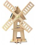 Дървен 3D пъзел Robo Time от 16 части – Соларна вятърна мелница 2 - 1t