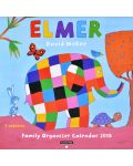 Wall Calendar 2018: Elmer Family Organiser - 1t