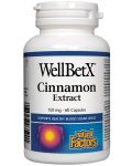 WellBetX Cinnamon Extract, 150 mg, 60 капсули, Natural Factors - 1t