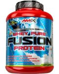 Whey Pure Fusion, двоен бял шоколад, 2300 g, Amix - 1t