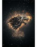 Метален постер Displate - Game of Thrones: Winter is coming - 1t