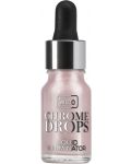 Wibo Течен хайлайтър за лице Chrome Drops, 01, 9 ml - 1t