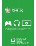 Xbox Live Gold Card (12 месеца) - 1t