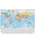 Плакат XL Pyramid Educational: World Map - Flags and Facts - 1t