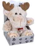Плюшена играчка Morgenroth Plusch – Бежов лос в кутия, 12 cm - 1t