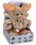 Плюшена играчка Morgenroth Plusch – Кафяв лос в кутия, 12 cm - 1t