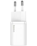 Зарядно устройство Baseus - Super Si QC IC, USB-C, 30W, бяло - 2t
