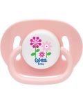 Залъгалка Wee Baby - Opaque Oval, 18+ месеца, розова - 1t