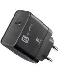 Зарядно устройство Cellularline - Power Delivery, USB-C, 45W, черно - 1t