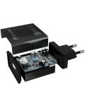 Зарядно устройство Cellularline - USB Charher Kit QC, 18W, черно - 3t