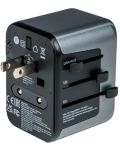 Зарядно устройство Verbatim - UTA-03 Universal Travel Adapter, сиво - 7t