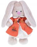 Плюшена играчка Budi Basa - Зайка Ми, с бяла рокля и червено палто, 32 cm - 1t
