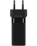 Зарядно устройство ttec - SmartCharger Trio, GaN, USB-A/C, 65W, черно - 3t