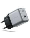 Зарядно устройство Satechi - Wall Charger, USB-C, 30W, сиво - 1t