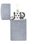 Запалка Zippo - Slim Street Chrome - класическа, за персонализиране - 3t