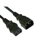 Захранващ кабел VCom - CE001, Power Cord за UPS M/F, 5 m, черен - 1t