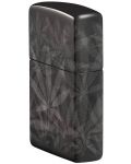 Запалка Zippo - Cannabis Design High Polish Black - 3t