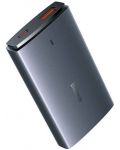 Зарядно устройство Baseus - GaN5 Pro Ultra Slim, USB-A/C, 65W, сиво - 2t