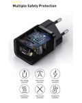 Зарядно устройство Baseus - Super Si QC, USB-C, кабел USB-C, 25W, черно - 3t
