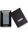 Запалка Zippo - Slim, сива, матирана - 4t