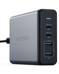 Зарядно устройство Satechi - MultiPort, USB-A/C, 108W, сиво - 6t