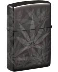 Запалка Zippo - Cannabis Design High Polish Black - 2t