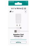 Зарядно устройство Vivanco - 62222, USB-A, 15W, бяло - 2t