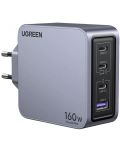 Зарядно устройство Ugreen - X763 Nexode Pro, USB-A/C, 160W, сиво - 1t