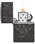 Запалка Zippo - Cannabis Design High Polish Black - 5t