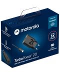 Зарядно устройство Motorola - TurboPower, USB-A, 20W, черно - 4t