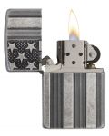 Запалка Zippo Armor - Американския флаг, гравирана - 2t