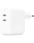 Зарядно устройство Apple - Dual Port Power Adapter, USB-C, 35W, бяло - 2t