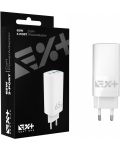 Зарядно устройство Next One - 3-Port GaN, USB-A/C, 65W, бяло - 8t