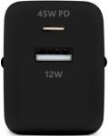 Зарядно устройство ttec - SmartCharger Duo PD, USB-A/C, 45W, черно - 2t