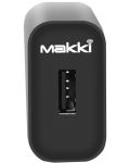 Зарядно устройство Makki - QC18W-BK FC, USB-A, 18W, черно - 2t